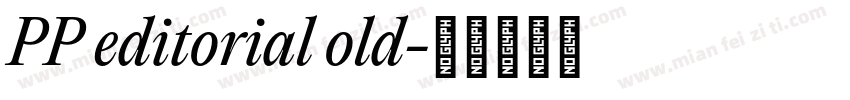 PP editorial old字体转换